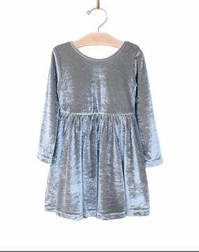 Velour Tiered Dress