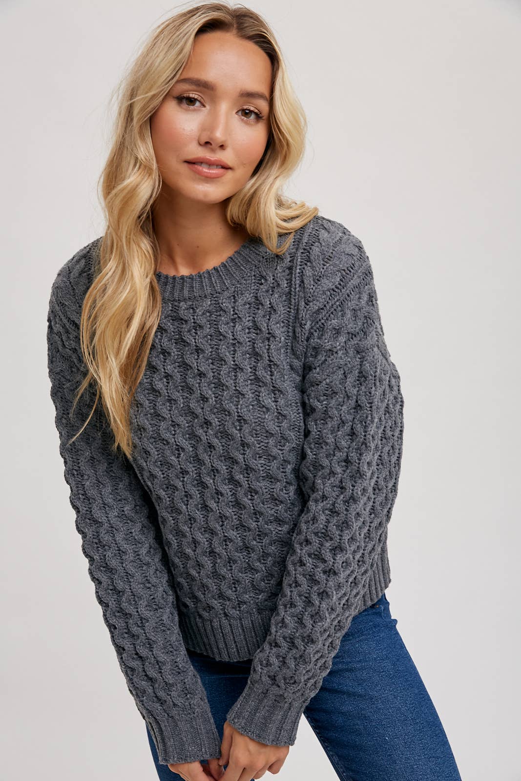 Cable Knit Pullover Sweater